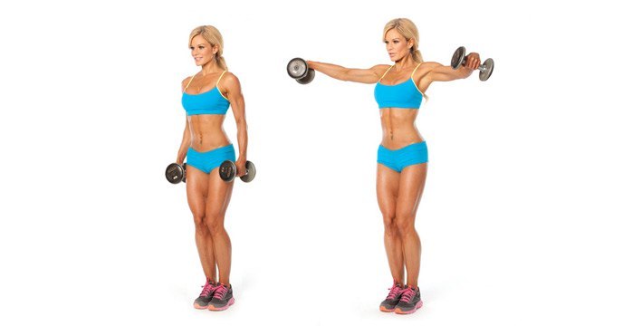 What exercises can reduce the breast? Exercise with dumbbells