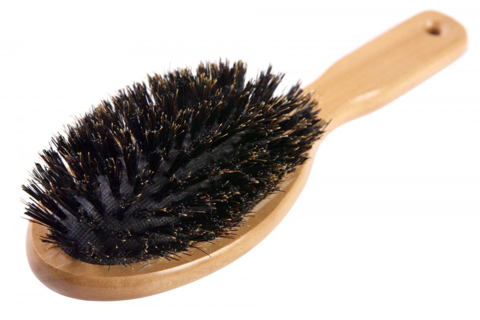 A comb of natural bristles are very popular