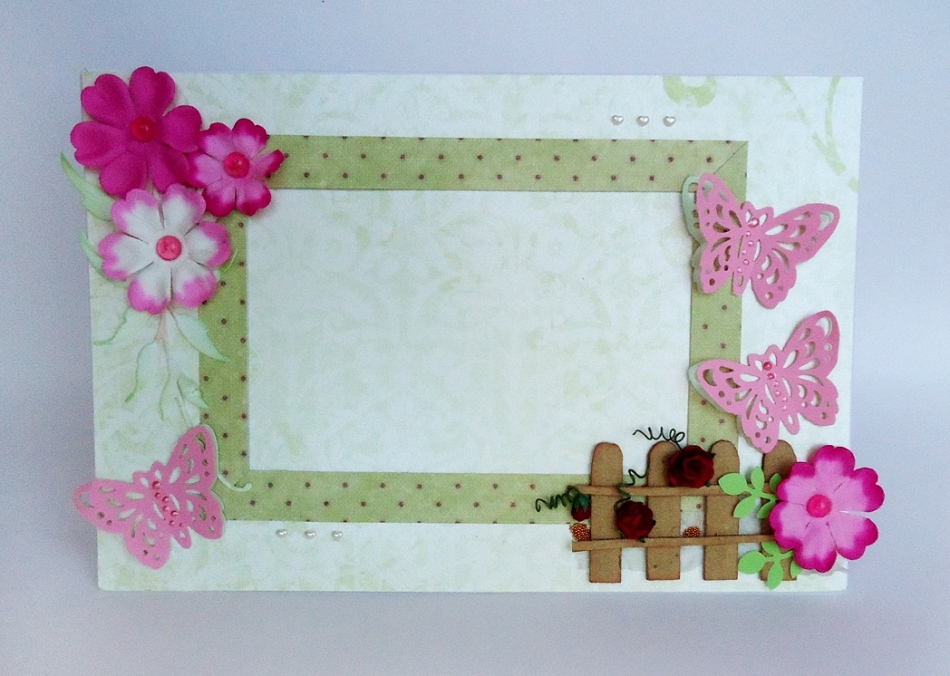 Egyszerű keret-scrapbooking rugó