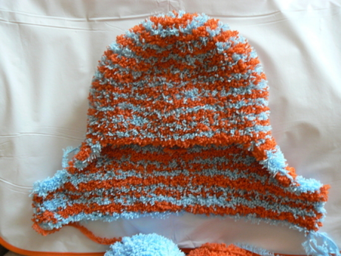 Hat helmet for a boy Crochet: Step 6