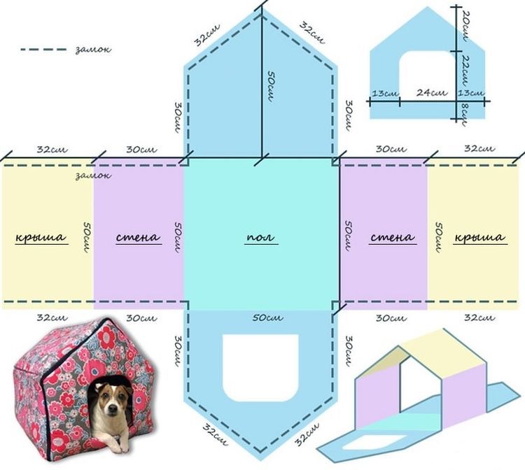 Лежак домик для собаки