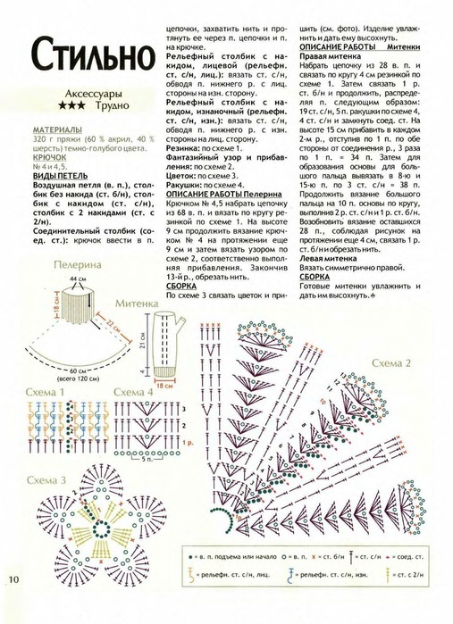 Как связать красивую ажурную манишку для женщин крючком: схема