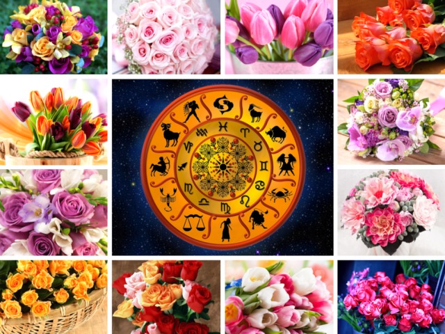 What flowers are suitable for giving different zodiac signs?