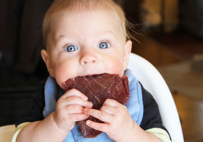 If you refused meat, then in no case do not limit the baby menu!