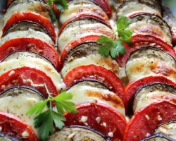 Terong yang dipanggang dalam oven dengan tomat: 2 Langkah terbaik -By -Lep Recipe Dengan Bahan Detail