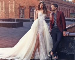 Les plus belles robes de mariée: 150 photos. Comment choisir un inhabituel, luxueux, chic, designer, design, exclusif, blanc, couleur, noir, grec, court, transformateur, avec un train, un dos ouvert: idées, conseils, images, photos