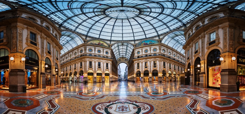 Galerie de Wittorio-Emmanuel II, Milan, Italie