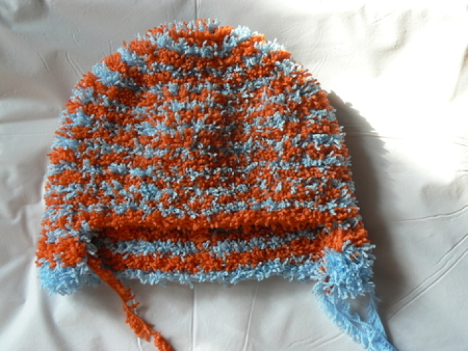 Topi helm untuk crochet anak laki -laki: Langkah 3