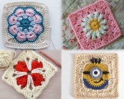 How to crochet a square? Crochet squares - diagrams and description, video