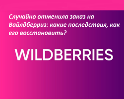 Po nesreči sem preklical naročilo za WildBerry: kakšne so posledice, kako ga obnoviti?