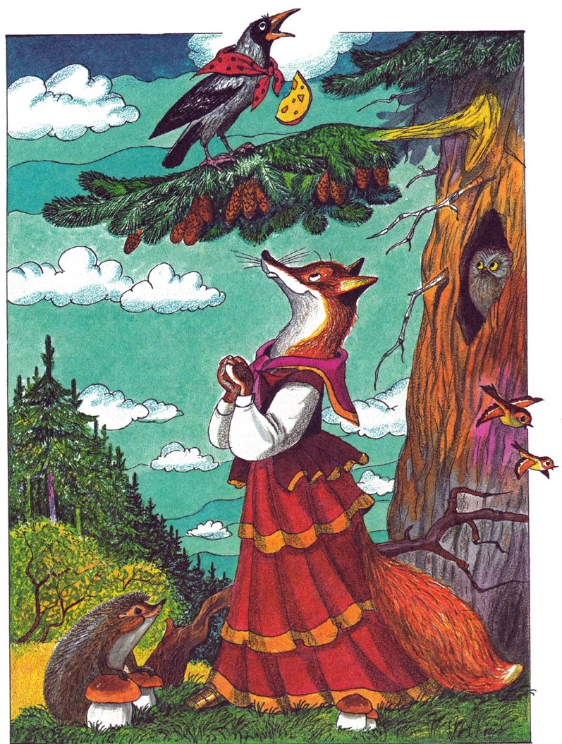 Crow and the fox is so familiar to everyone, the fable that her unexpected ending can almost certainly achieve an amazing effect