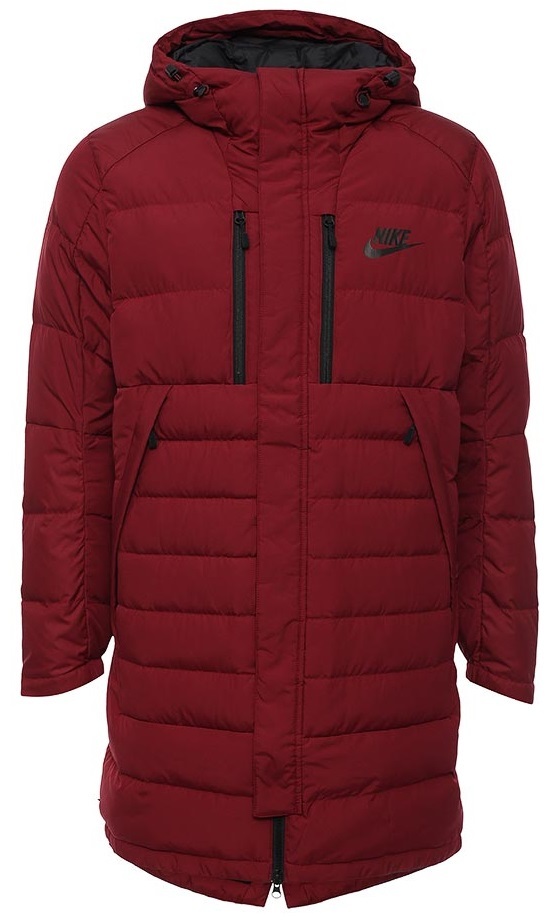 Red down jacket from Nike
