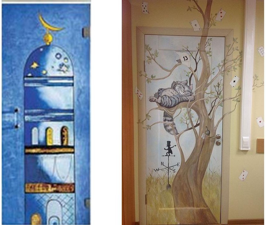 varianti dekora dverei v detskuyu komnatu posle ih obnovleniya primer 2