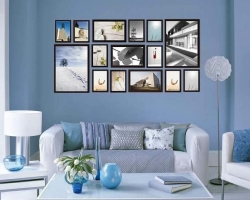 Qué hermosa es colgar fotos en la pared: ideas de diseño, esquemas de colocación. ¿Cómo colocar fotos en la pared original?