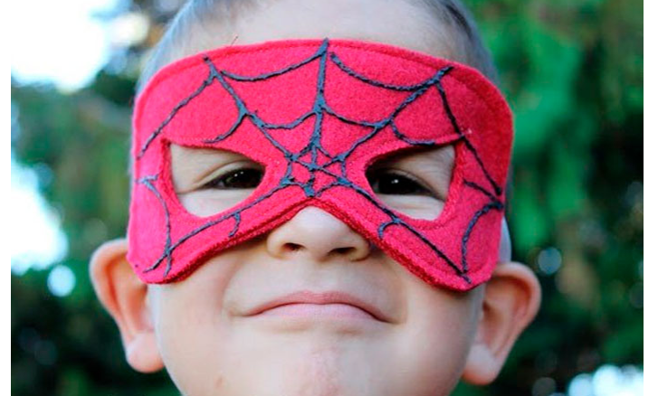 Маскарадная маска человека-паука для мальчика своими руками