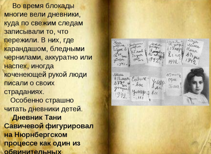Письма детей из блокадного ленинграда