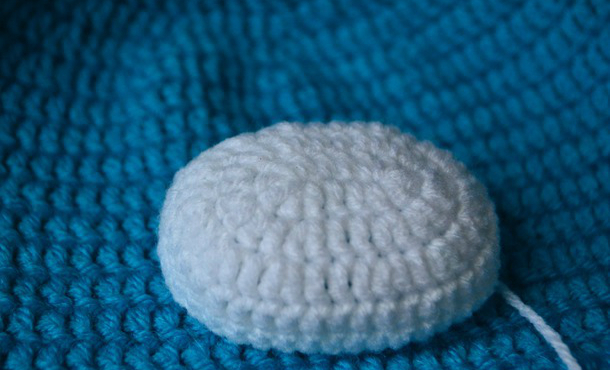 Hat Mishka Teddy Crochet: Langkah 4