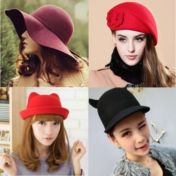 Fashionable youth women's hats