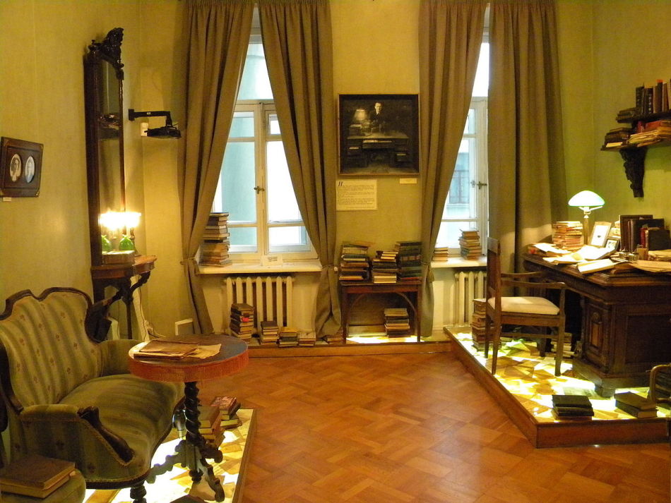 The rooms of the apartment-museum look comfortable