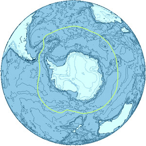 Los límites de la antártica