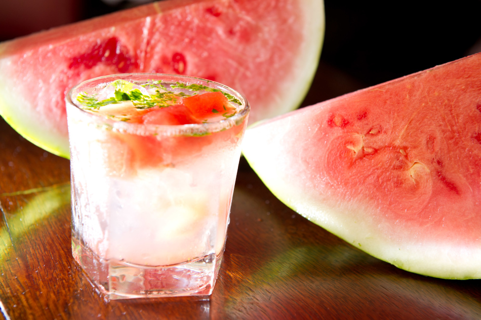 Watermelon with vodka