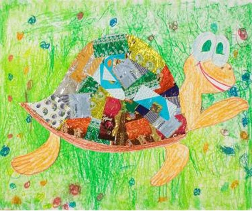 Children's drawings of turtles, example 9