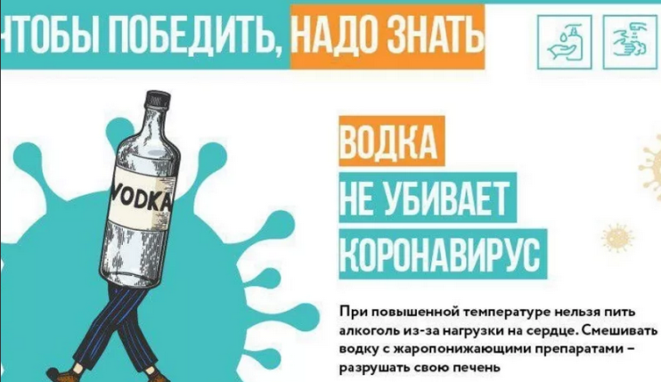 Vodka mot Coronavirus hjälper inte, men skadar bara