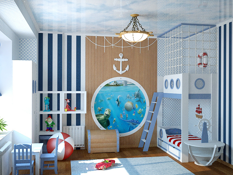 Оформление детской комнаты для мальчика: идеи