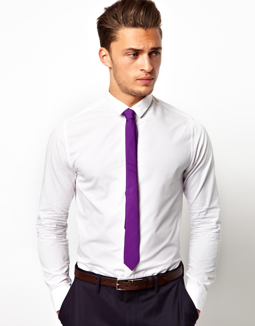 Какой галстук подходит к сиреневой рубашке