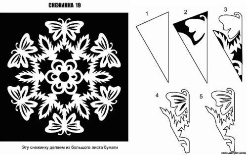 Snowflake Butterfly: stencil