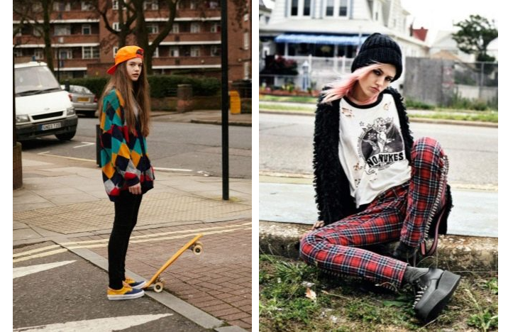 Arah hipster dalam pakaian remaja