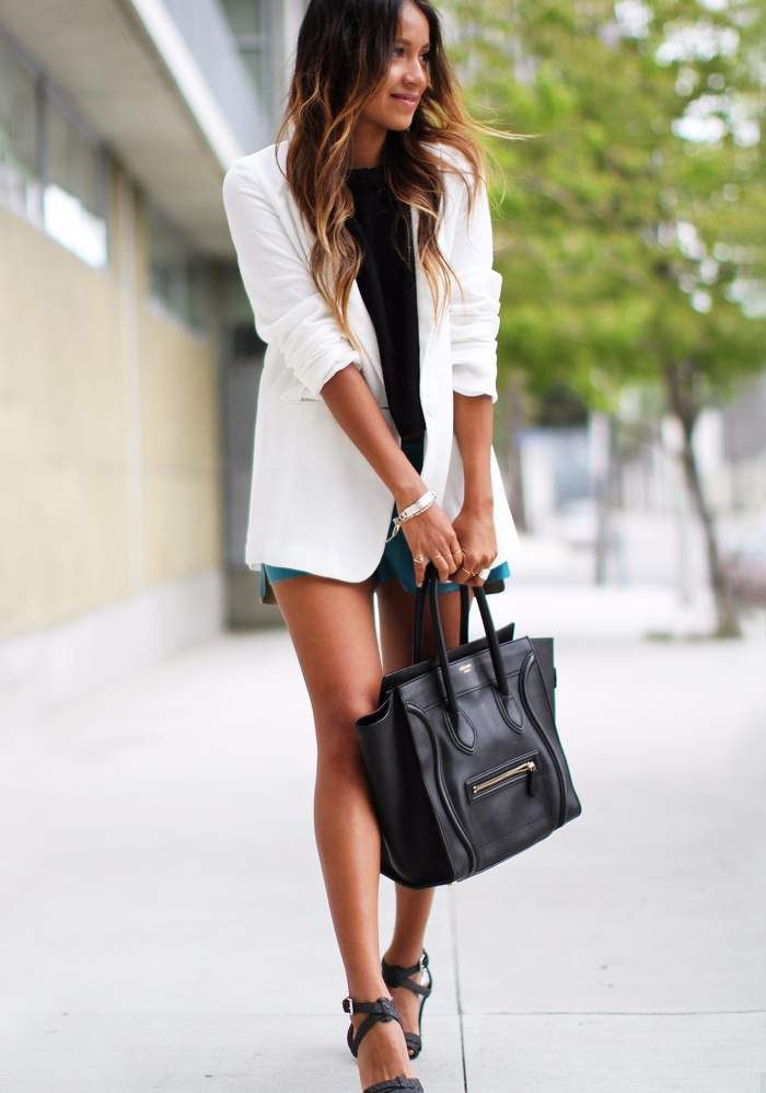 A white jacket will decorate any image