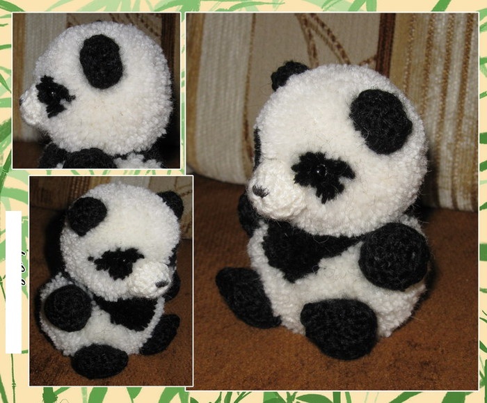 Panda from pompons