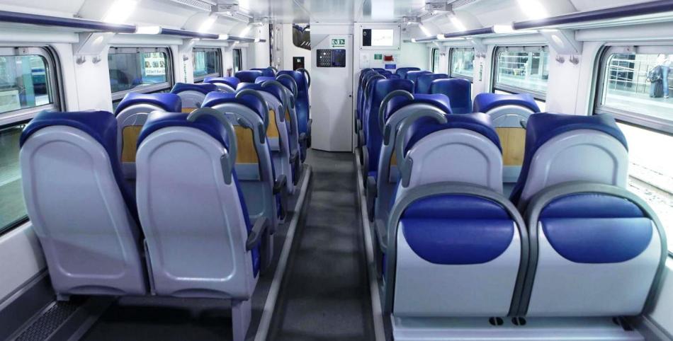 Salón de tren de alta velocidad de Trenitalia