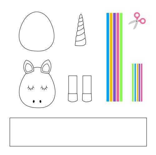 Stencils of pictures for children - template