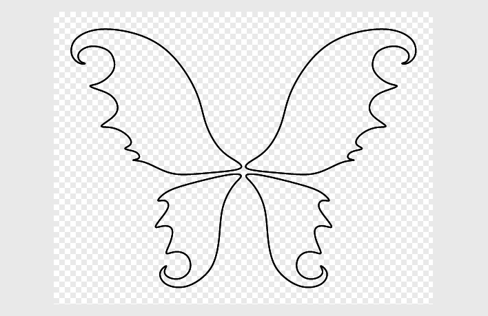 Wings Template for Fairy Carnival costumes
