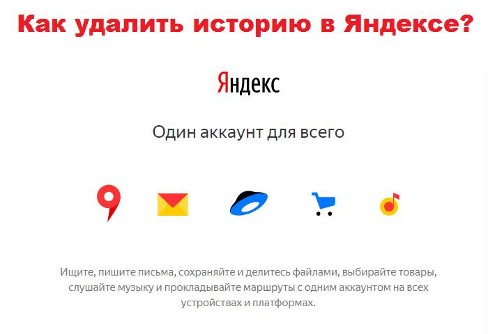 How to clean and delete the story in Yandex on a computer, tablet and phone?