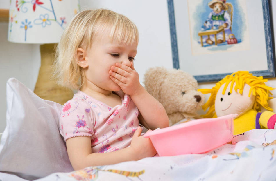 Symptoms of rotavirus infection in children