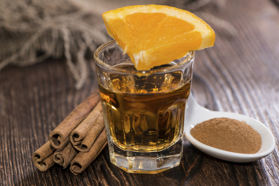 How to drink tequila with cinnamon and orange?
