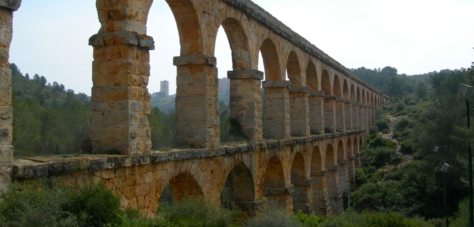 Das römische Aquädukt in Estragon, Costa-Dorada, Spanien