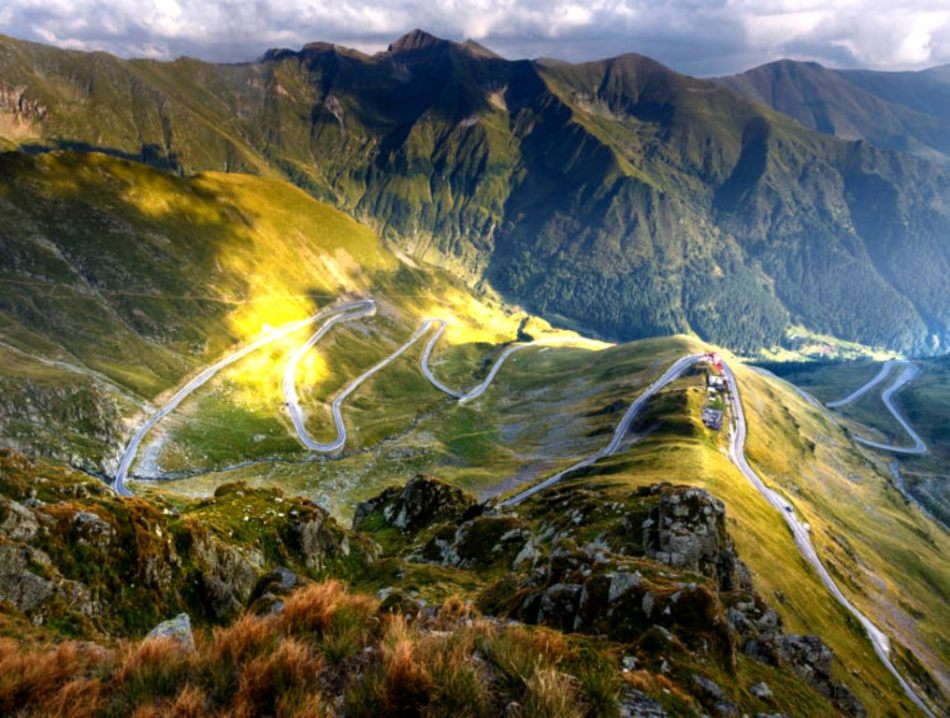 Transfagrash road through the Carpathians