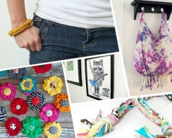 19 ideas, how to make fashionable things from the old T -shirt: instruction, detailed description, photo