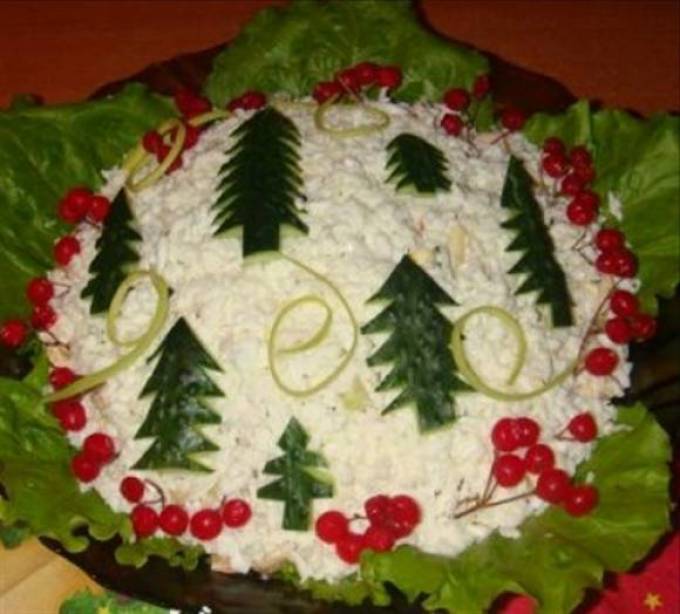 Conception des salades du Nouvel An