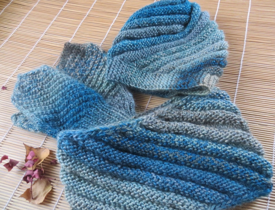 Tutup Set Knitted, Snood, Mittens, Foto 6