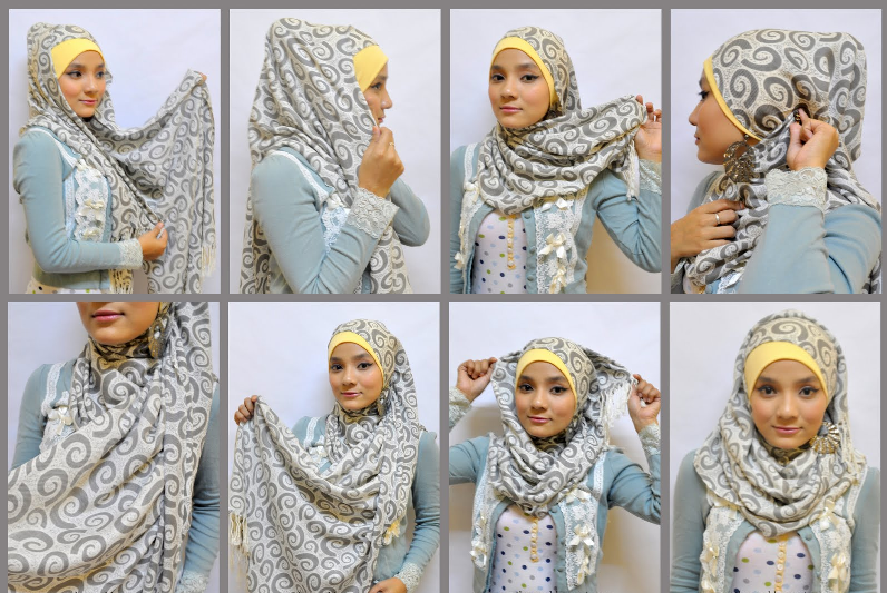 Как красиво завязать шарф на голову мусульманке