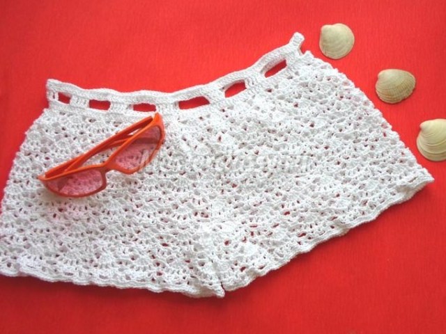 Crochet shorts: scheme and description of the work