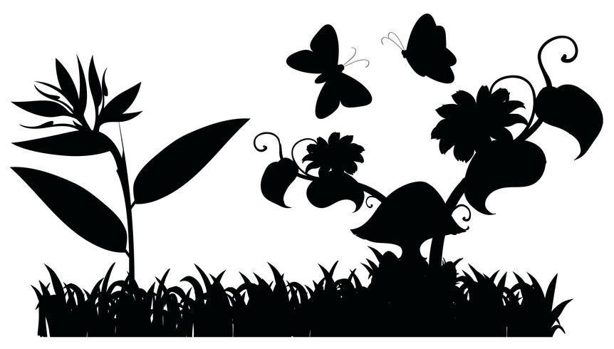 Stencils of flowers for children - template