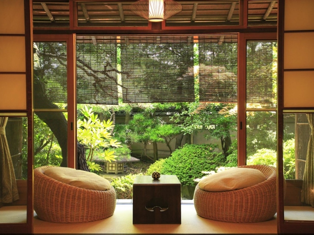 Style japonais à l'intérieur de la chambre, salon, cuisine, salle de bain: idées, photos