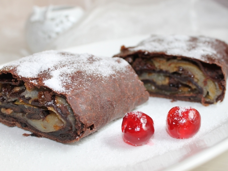 Strudel de chocolate