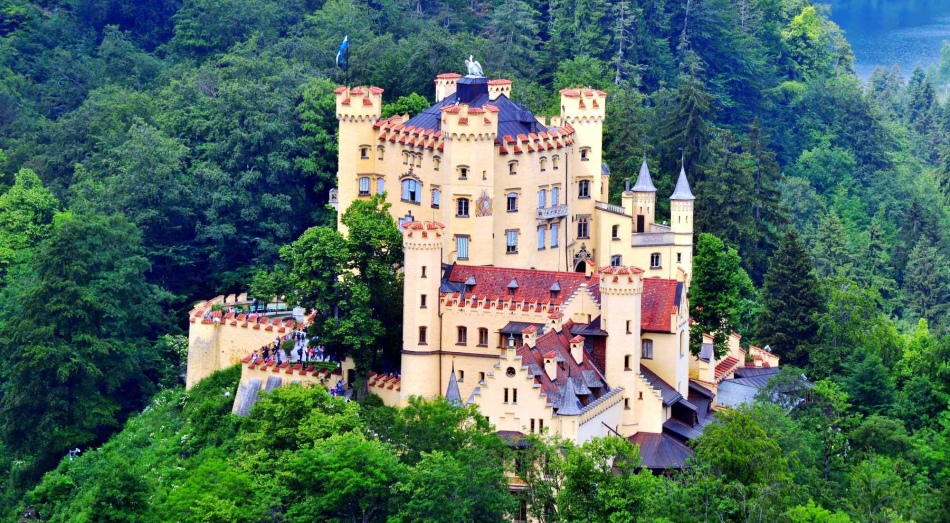 Castle Hoenshwangau, Baviera, Germania